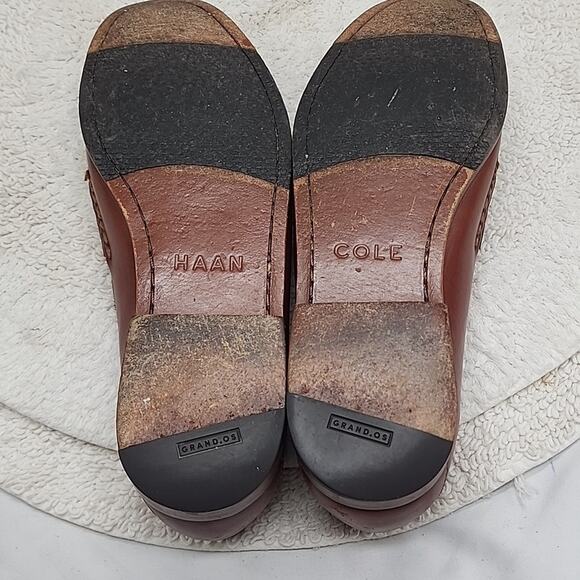 COLE HAAN STYLE: PINCH GRAND PENNY LOAFERS PAPAYA LEATHER MENS 11.0 VGUC ELEGANT main image 7